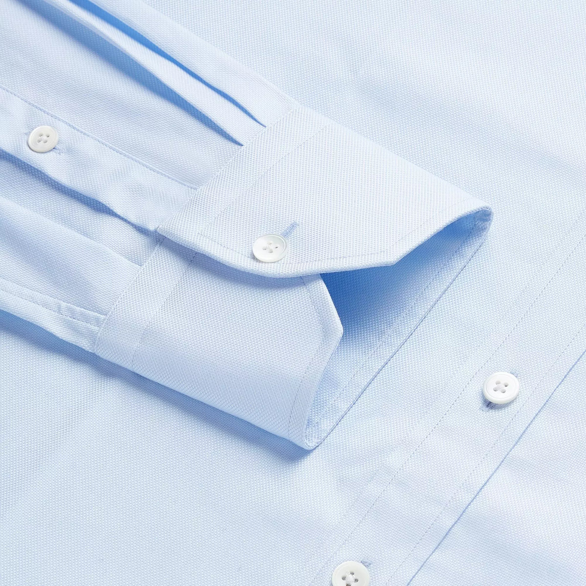 Pale Blue Tailored Fit Royal Oxford Formal Shirt