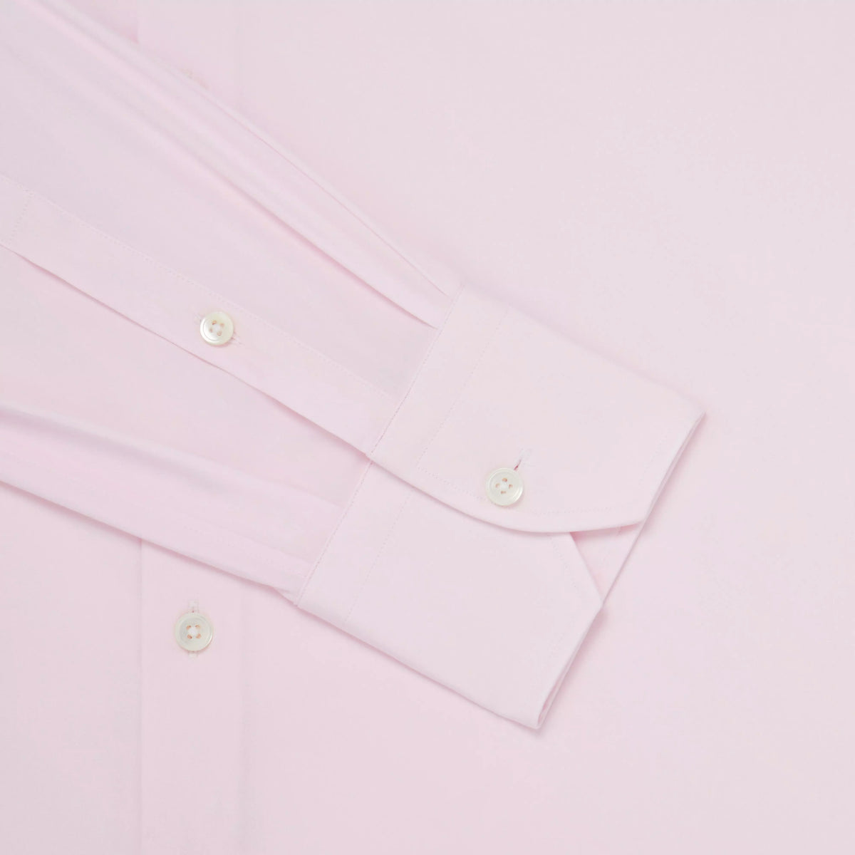 Pink Slim Fit Stretch Plain Poplin Formal Shirt
