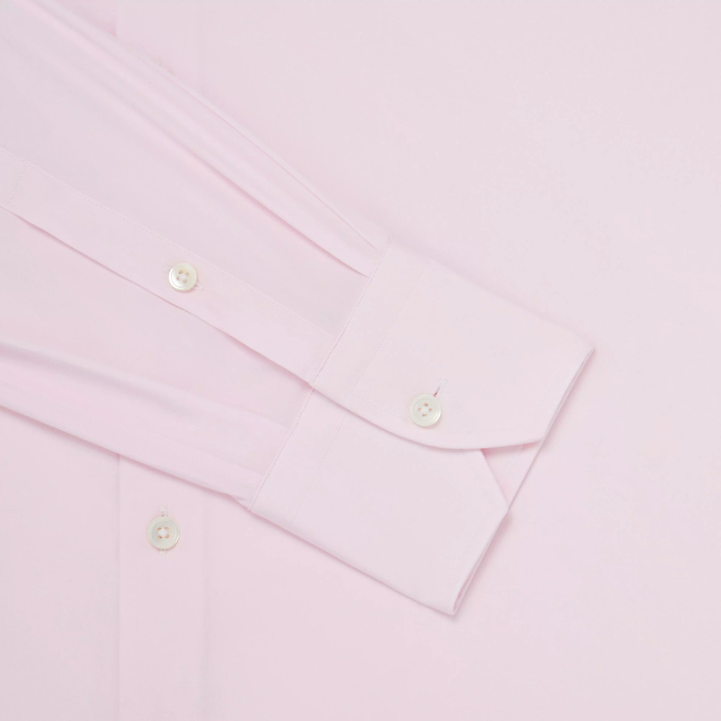 Pink Slim Fit Stretch Plain Poplin Formal Shirt