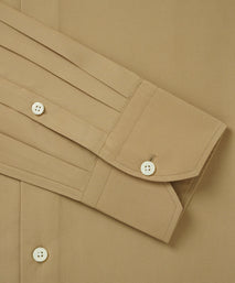 Camel Tailored Fit Cotton Poplin Formal Shirt